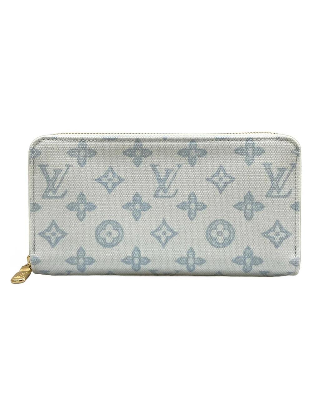 Louis Vuitton Zippy Wallet Blue Courier #372619L14B